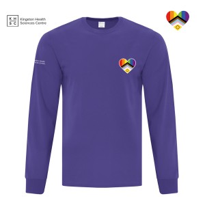 Unisex Intersex-Inclusive Pride Heart Long Sleeve Shirt