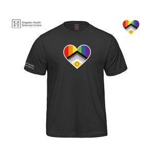 Unisex Intersex-Inclusive Pride Large Heart Shirt