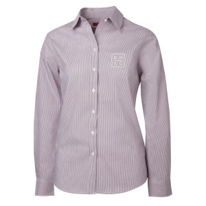 Mini Stripe Stretch Woven Ladies Shirt