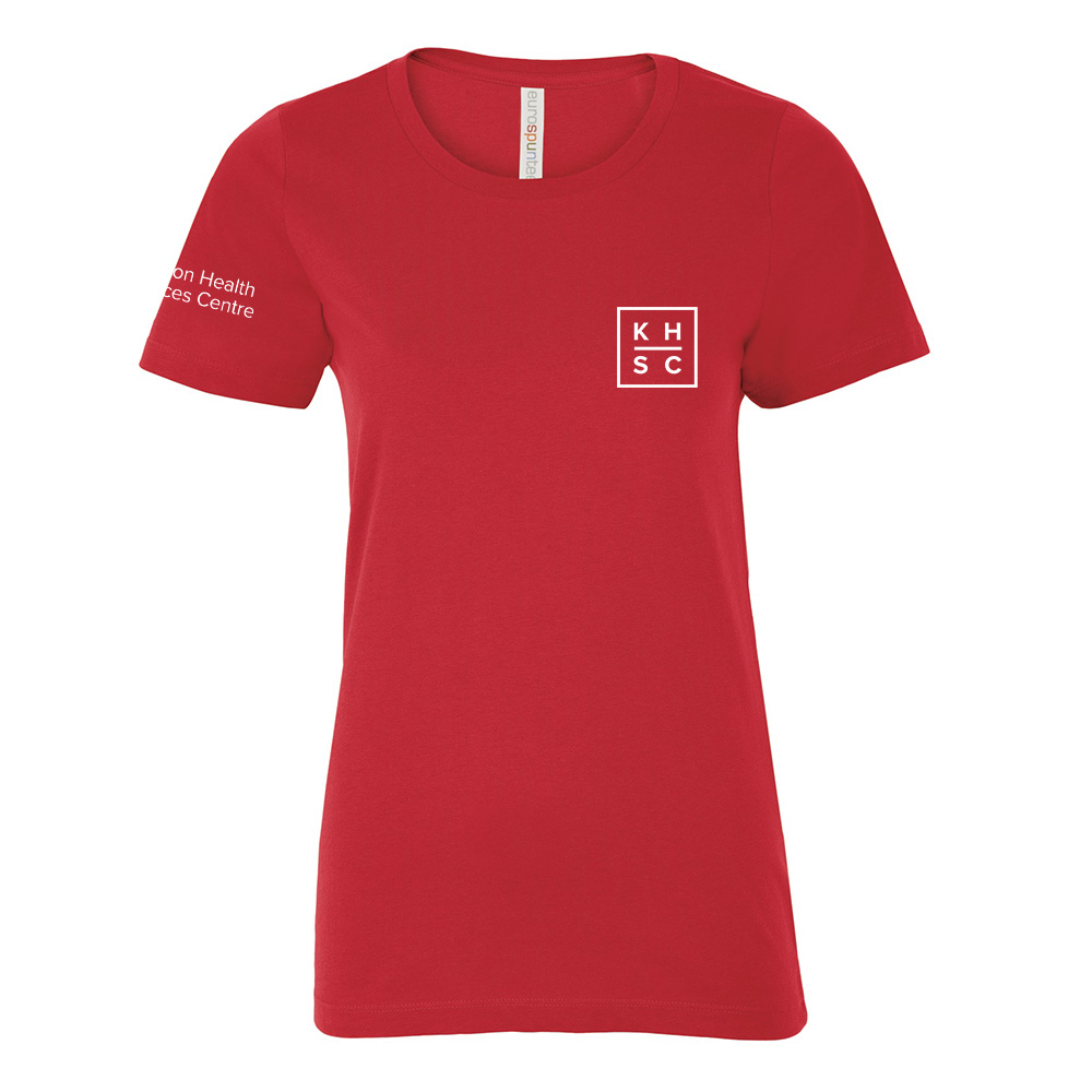 Women’s Lips Print Crew-Neck Tee