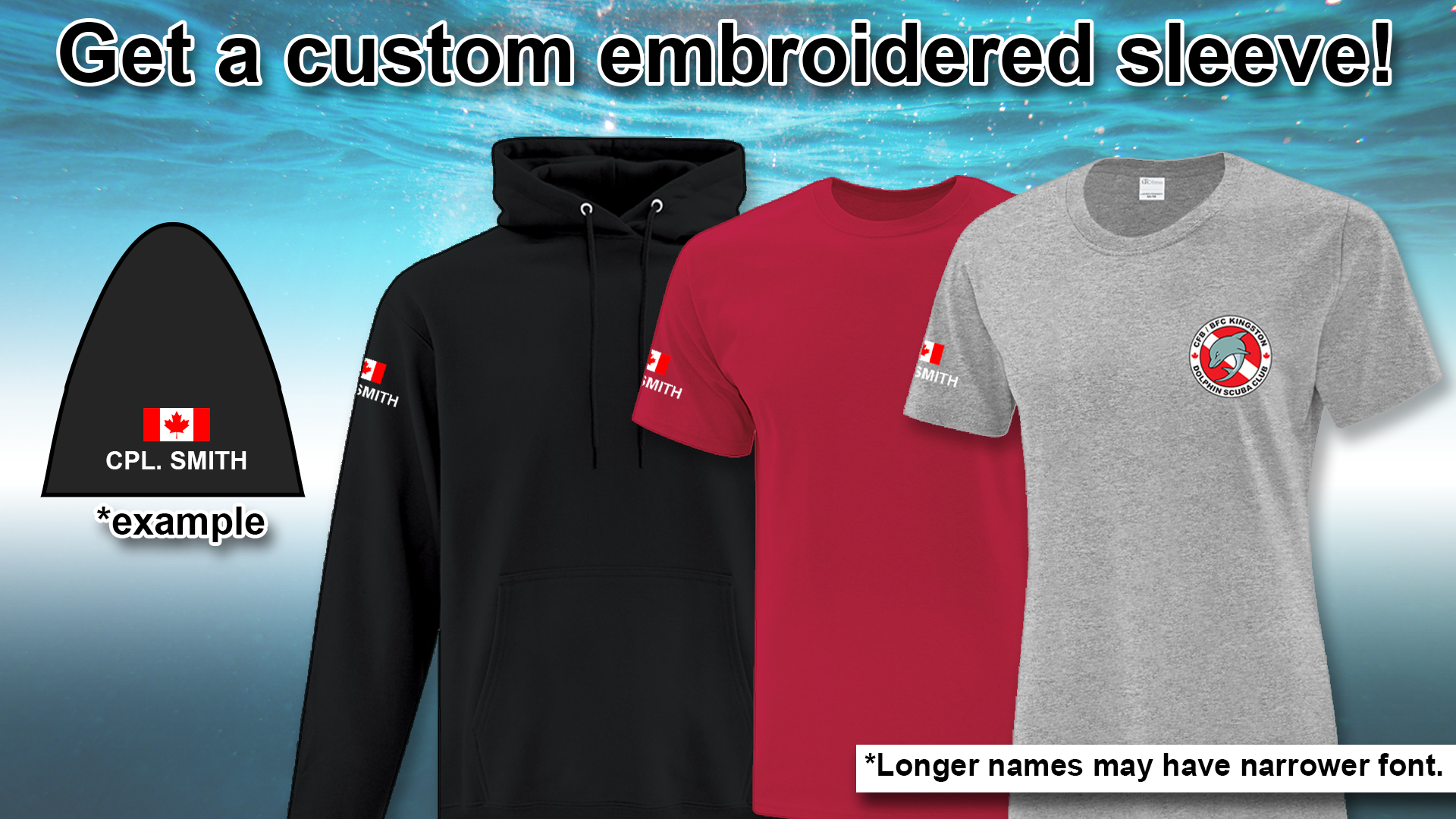 Get a custom embroidered sleeve