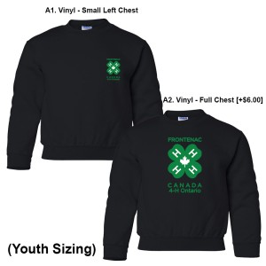 4H Club - Youth Crewneck Sweater