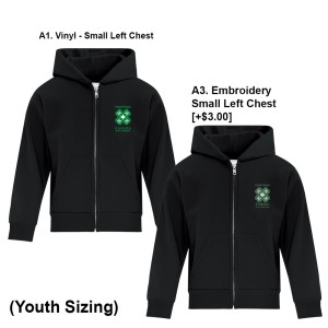 4H Club - Fullzip Youth Hoodie