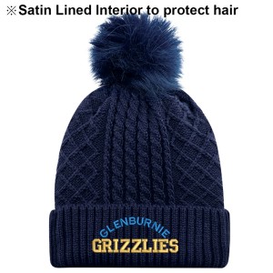 GlenburniePS - Pom Pom Toque with Satin Lining