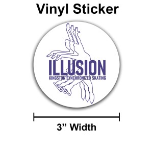 IllusionKSS - Vinyl Sticker (Circle)