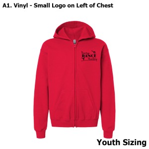 PDA - Gildan Full Zip Youth Hoodie [Logo 2]