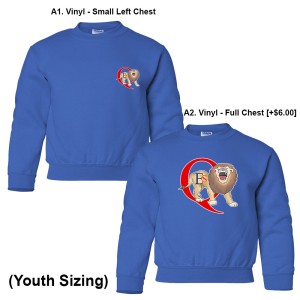 QES - Heavy Blend Crewneck Youth Sweatshirt