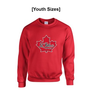 StJohnsHockey - Gildan Youth Heavy Blend Fleece Crew