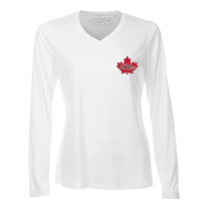 StJohnsHockey - Pro Team Long Sleeve V-Neck Ladies' Tee