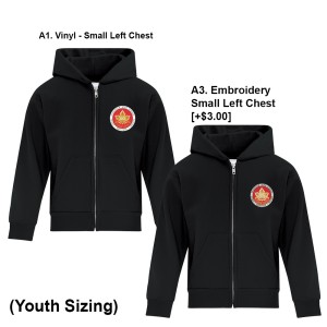 SydenhamHS - Fullzip Youth Hoodie (School Crest)