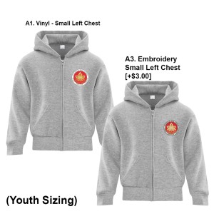SydenhamHS - Fullzip Youth Hoodie (School Crest)