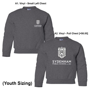 SydenhamPS - Youth Crewneck Sweater (Logo 1)