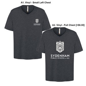 SydenhamPS -Ring Spun V-Neck Tee (Logo 1)