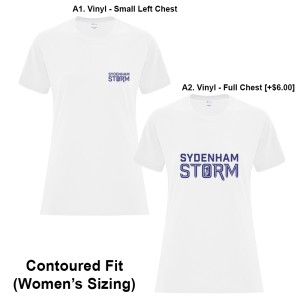 SydenhamPS - Cotton Ladies Tee (Storm Logo)