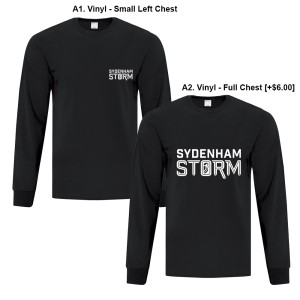 SydenhamPS - Longsleeve Tee (Storm Logo)