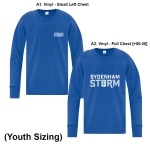 SydenhamPS - Youth Longsleeve Tee (Storm Logo)
