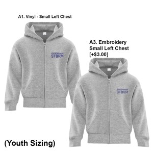 SydenhamPS - Fullzip Youth Hoodie (Storm Logo)