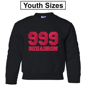 999 - Crewneck Youth Sweatshirt [Design 2 - Twill Letters]