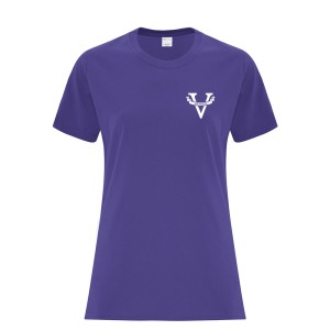 Vanier School Crest - Cotton Ladies Tee