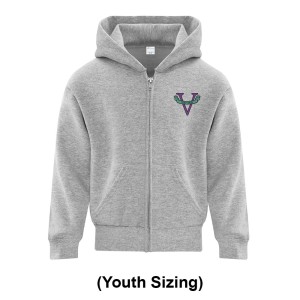 Vanier School Crest - Fullzip Youth Hoodie