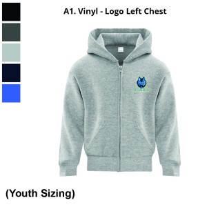ACADIE - Fullzip Youth Hoodie (WOLF)