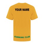 Running Club ATC Cotton Ladies' T-Shirt Gold