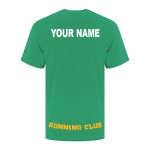Running Club ATC Cotton T-Shirt Kelly Green - Back