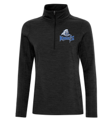 ATC™ DYNAMIC HEATHER FLEECE 1/2 ZIP LADIES' SWEATSHIRT