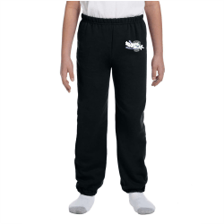 Gildan Fleece Pants Black Youth Small