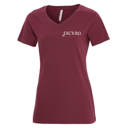 Jackro - Ladies' ATC Eurospun Ring Spun Cotton V-Neck