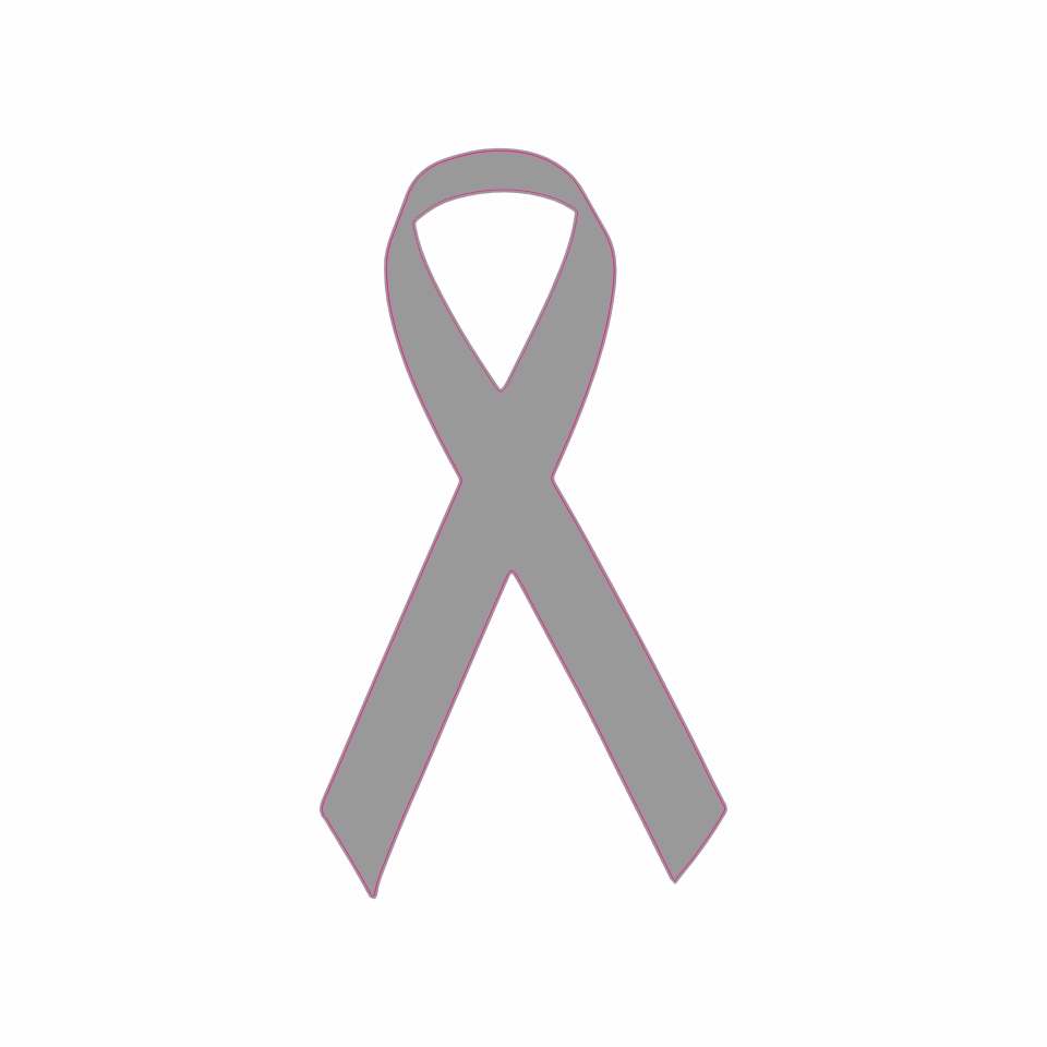 Awareness Ribbon in Grey