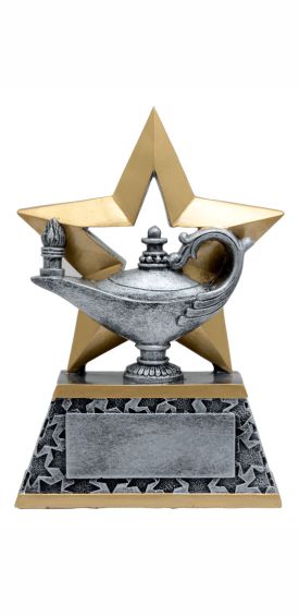 Academic Rock Star Resin Trophy