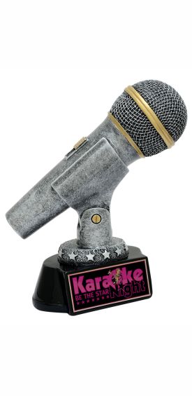 Music Mic Award Resin Trophy