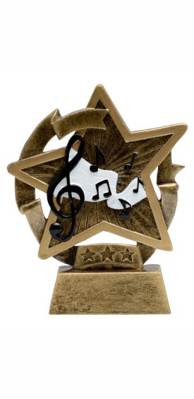 Arts Star Gazer Music Resin Trophy