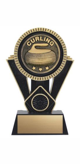 Curling Apex Resin Trophy