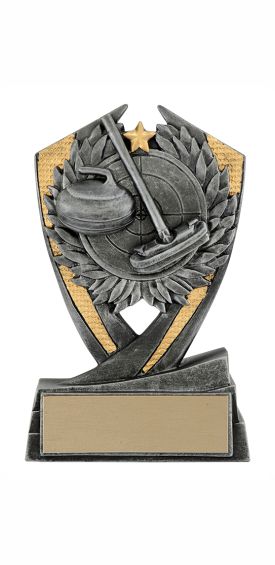 Curling Phoenix Resin Trophy