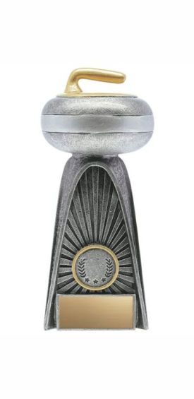 Curling Spotlight Resin Trophy