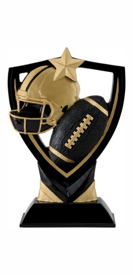 Football Apex Shield Resin Trophy