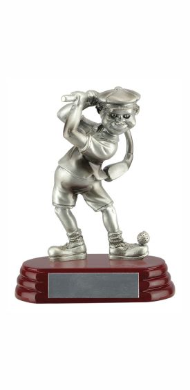 Golf Comic Male Player Trophy