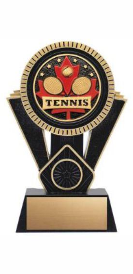 Tennis Patriot Series Resin Trophy