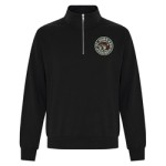 ATC Everyday Fleece 1/4 Zip Sweatshirt Embroidered Black