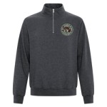 ATC Everyday Fleece 1/4 Zip Sweatshirt Embroidered Grey