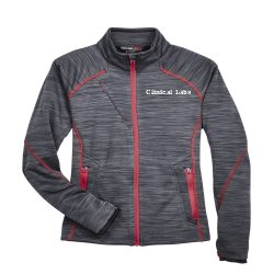 North End Ladies' Flux Mélange Bonded Fleece Jacket