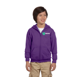 Purple Youth Zip Hoodie