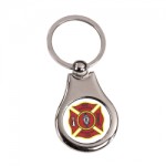 Metal Keychain with Red Knights Offical Crest