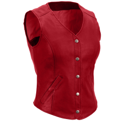 Women's Business Elegant Leather Vest