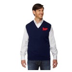 navy pullover vest