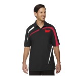 Ladies Impact Performance Polo - Charcoal Grey/White/Red
